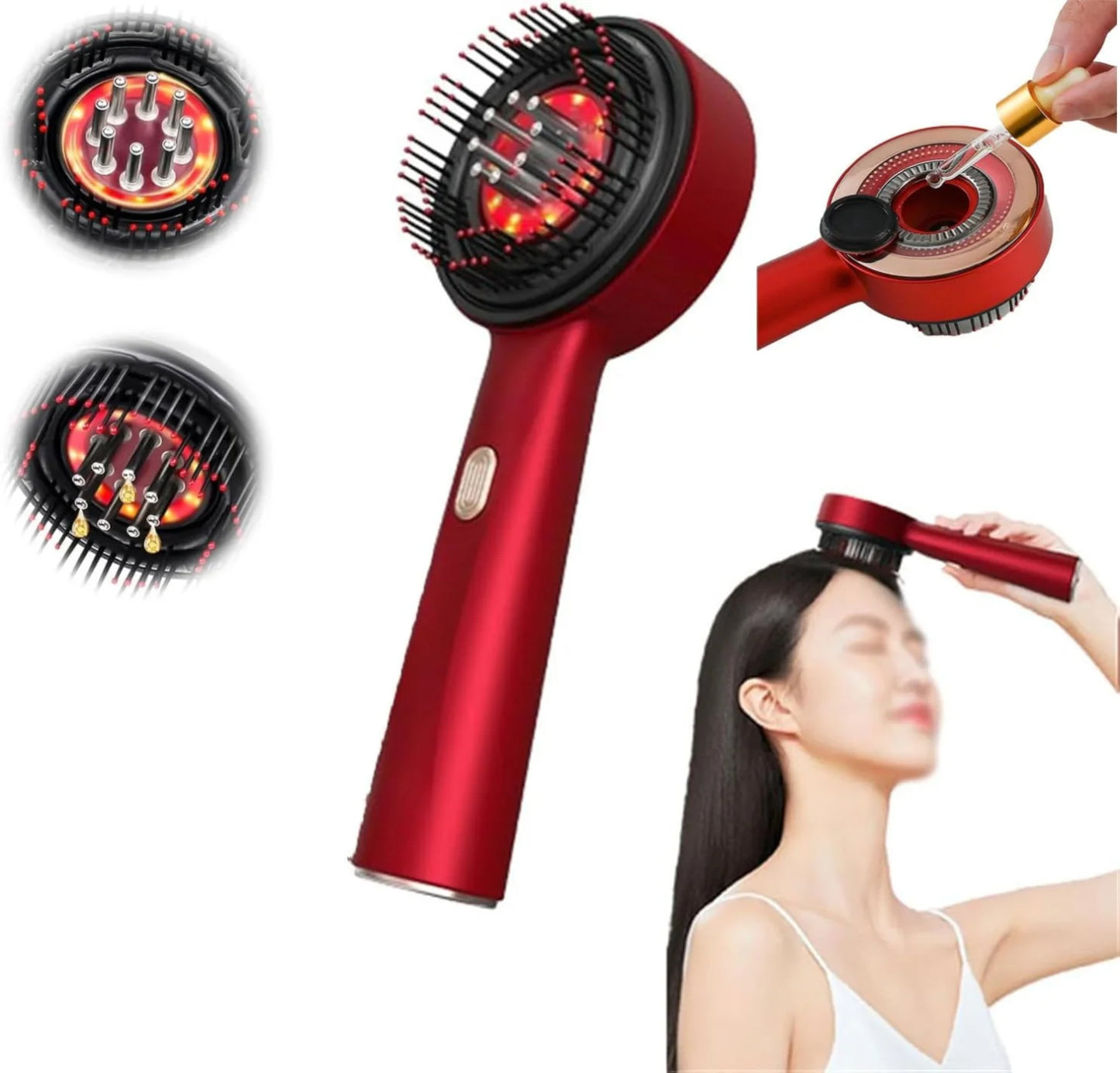 Red-Light Scalp Massage Comb