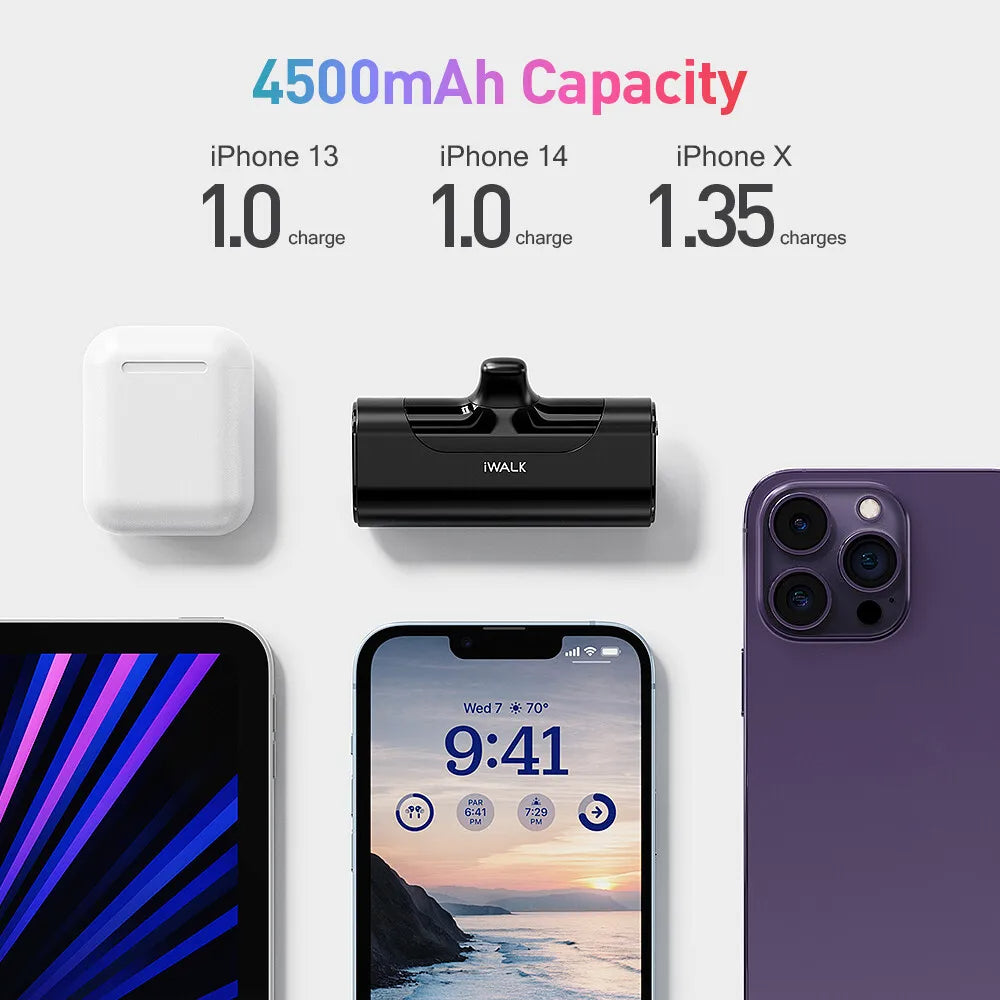 iWALK LinkPod 4 | 4500mAh Pocket Size Cute Portable Charger