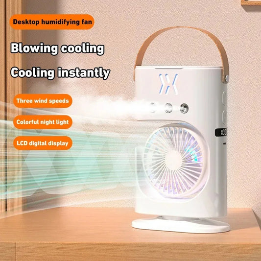3-in-1 USB Mist Fan & LED Light