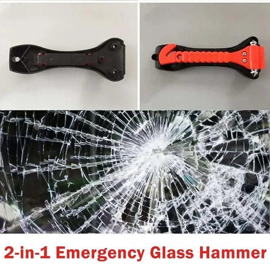 2-in-1 Car Escape Hammer