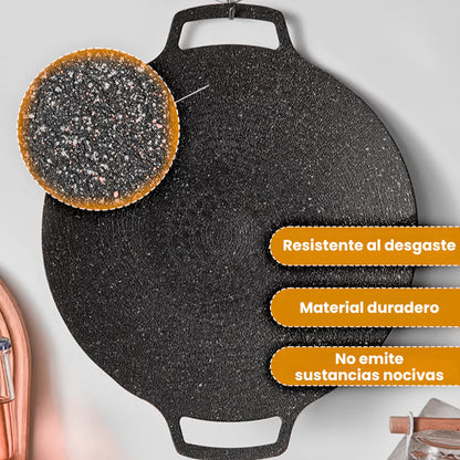 Sartén de piedra Maifan antiadherente de 6 capas compatible con inducción IH