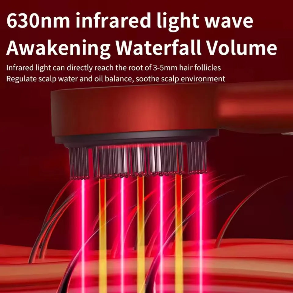 Red-Light Scalp Massage Comb