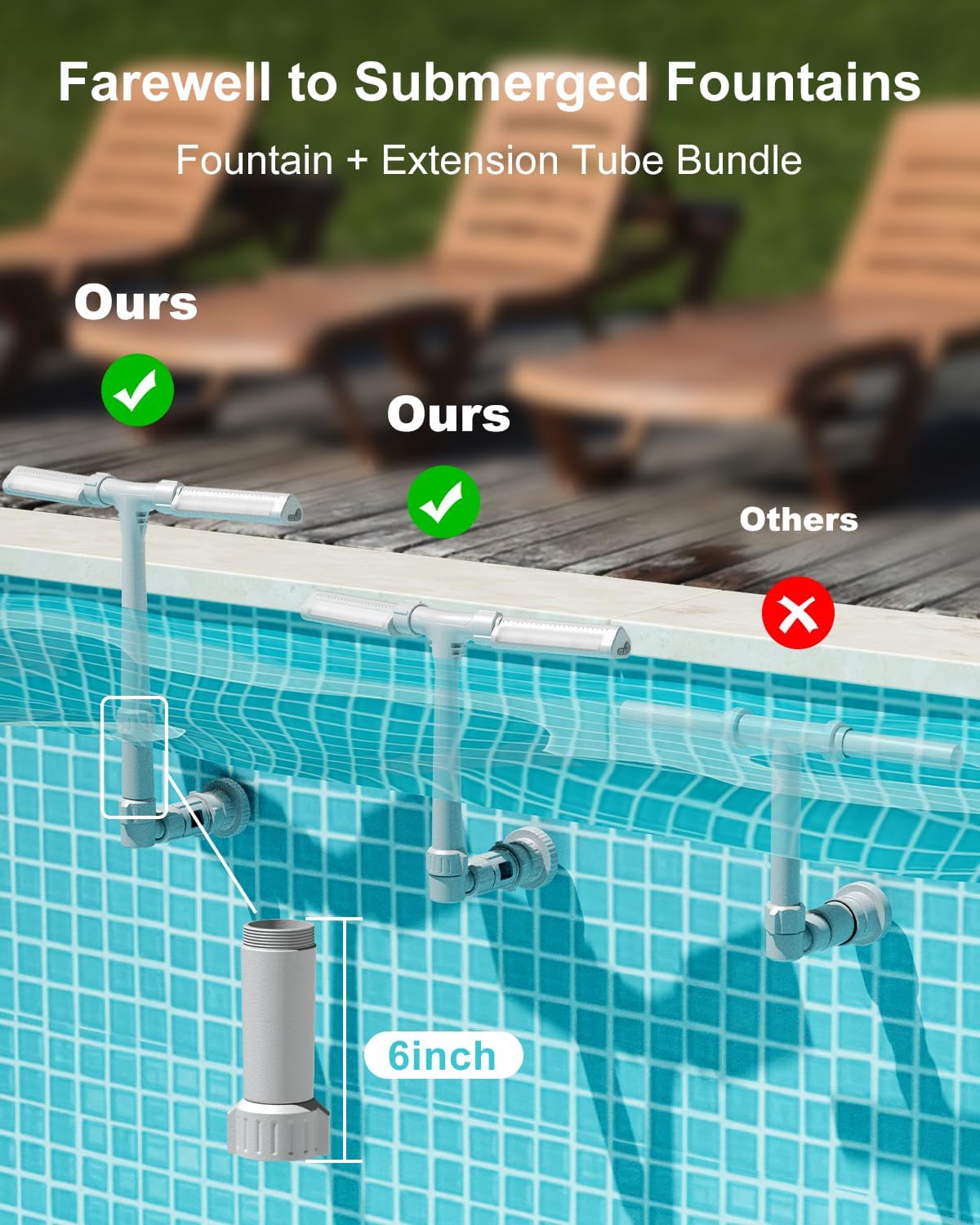 Solar Pool Fountain Light - DualArc