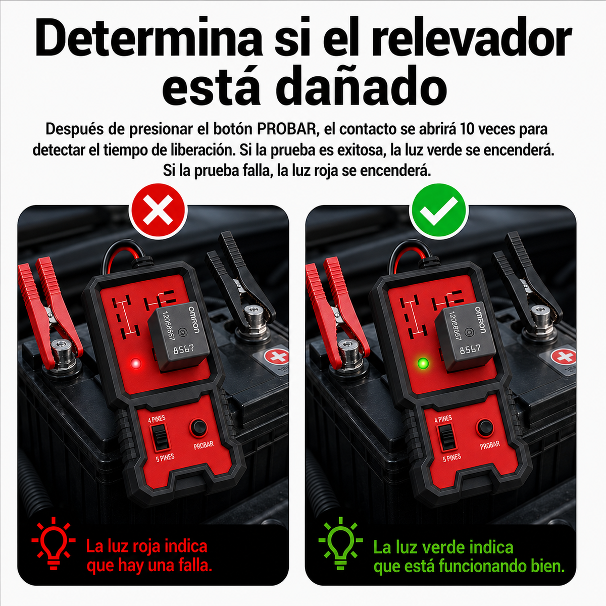 Deteccion de relevadores de 4 y 5 pines