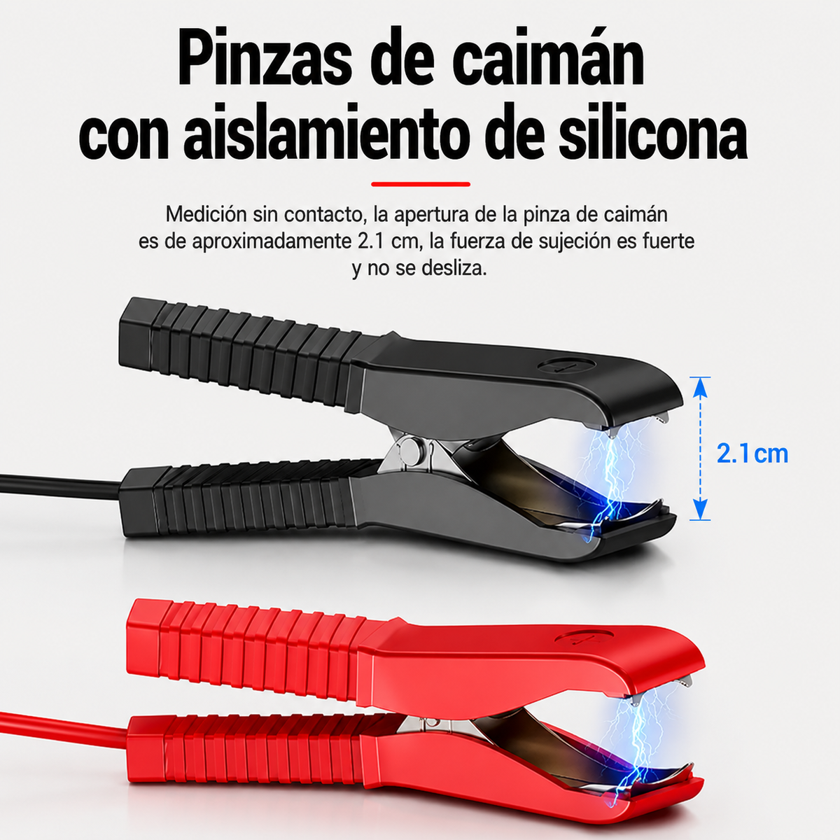 Pinzas de caiman con aislamiento de silicona